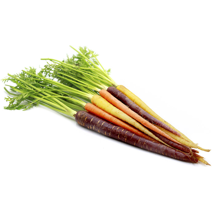 CARROTS BABY RAINBOW & LEAVES (Per Kg)
