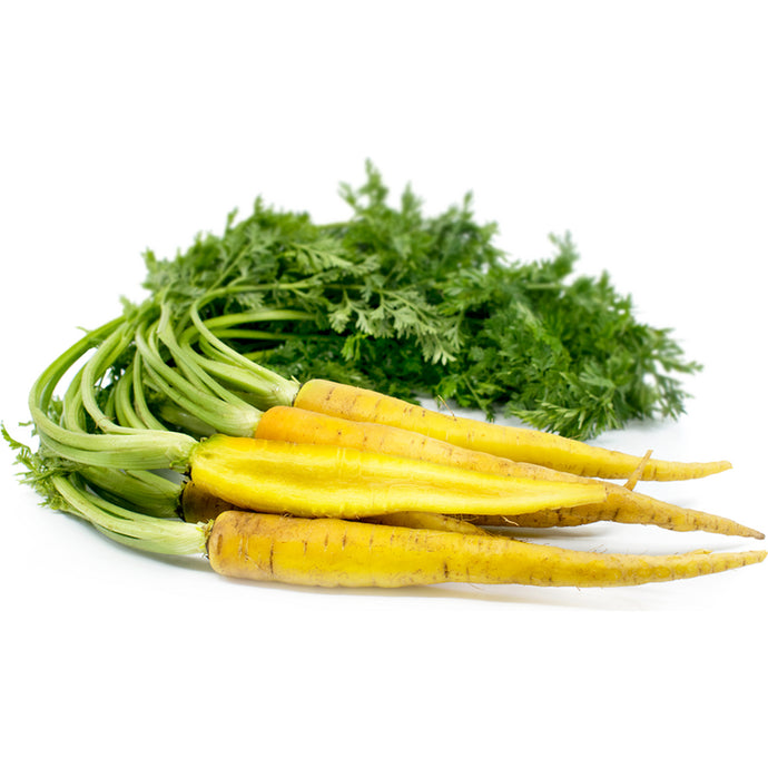 CARROTS BABY YELLOW & LEAVES (Per Kg)