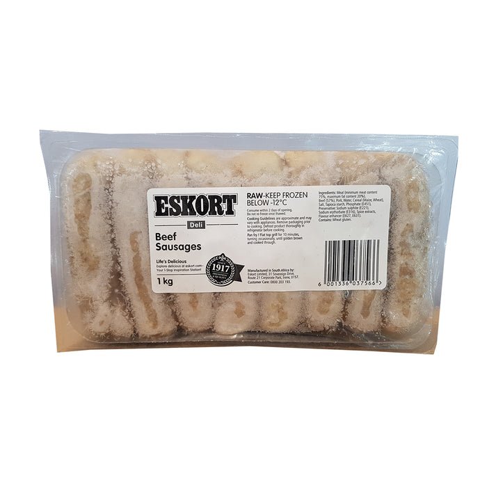 ESKORT BEEF SAUSAGE 6X1KG (PER KG)